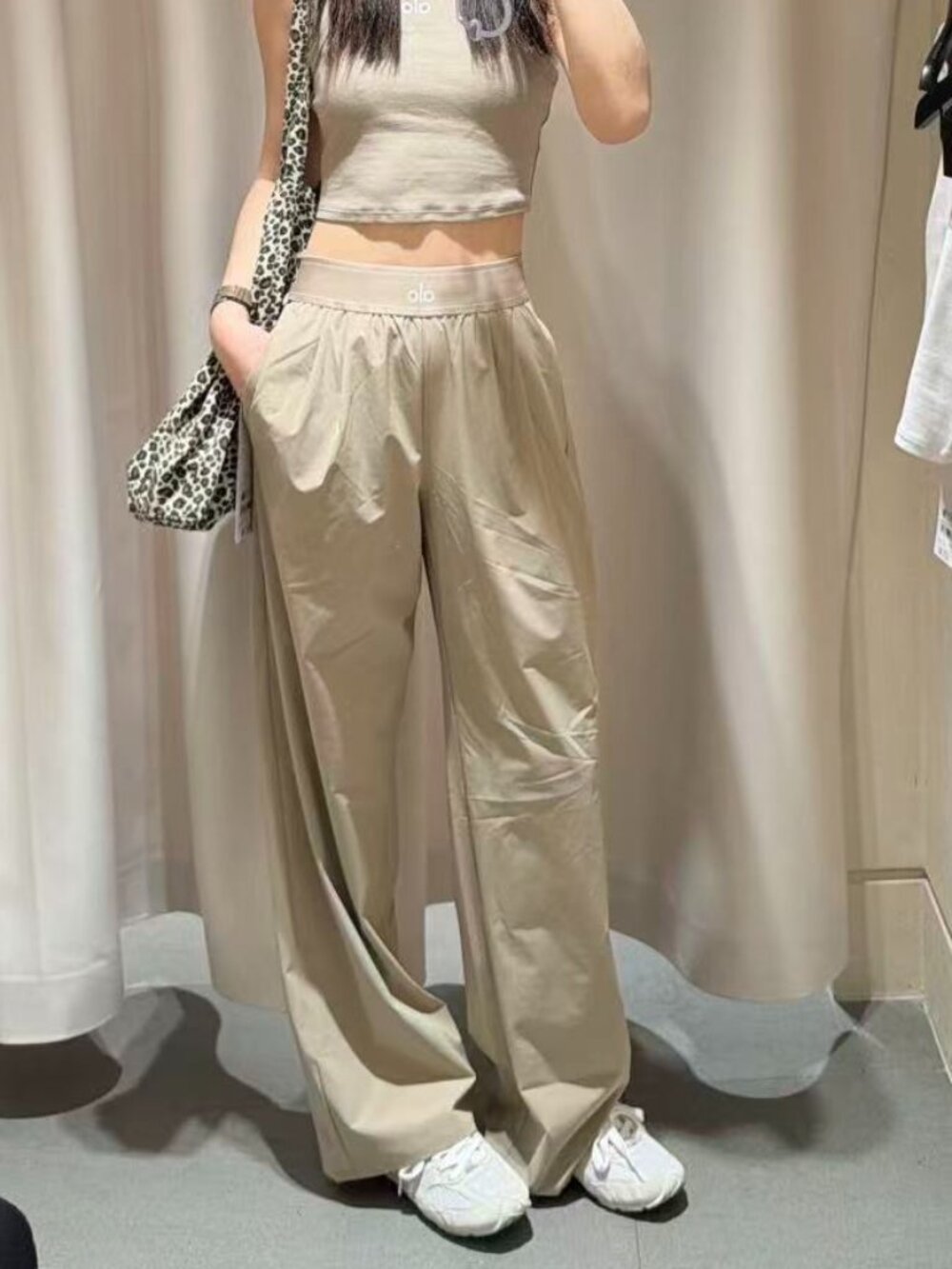🎁NWT ALO Yoga（Regular）Suit Up Trouser Gravel😉Quiet Luxury Neutral Pants